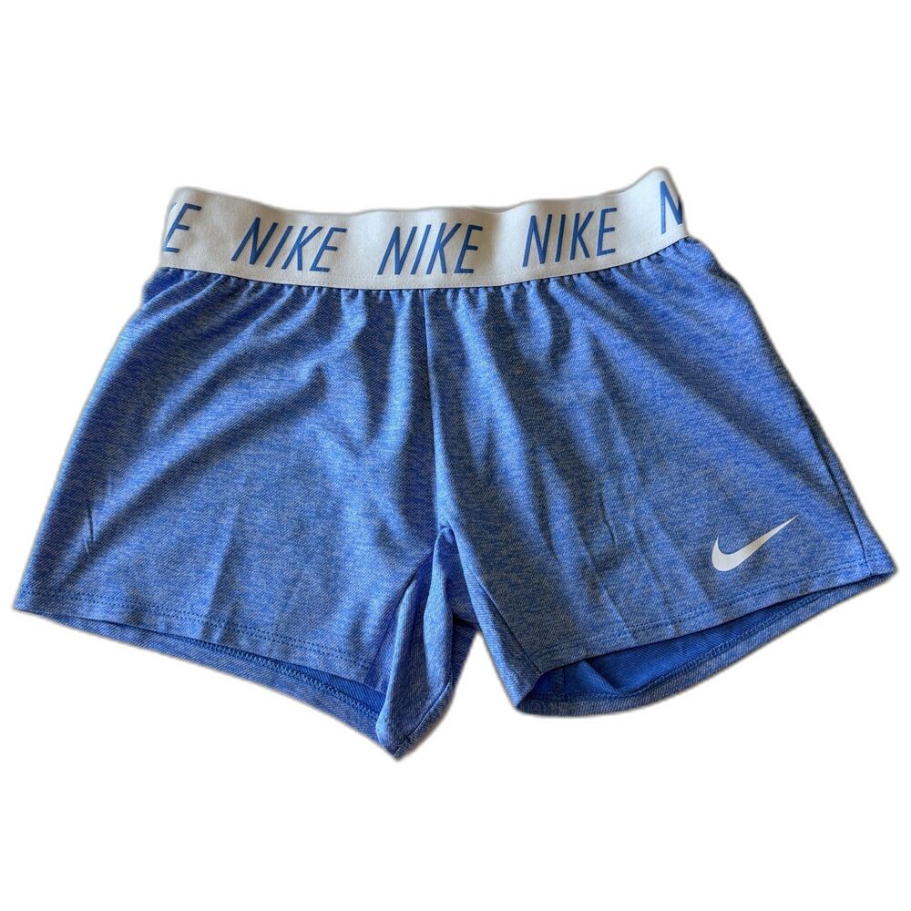 Title: Nike Girls Trophy Dri-FIT Athletic Shorts Heather Royal Blue Size M